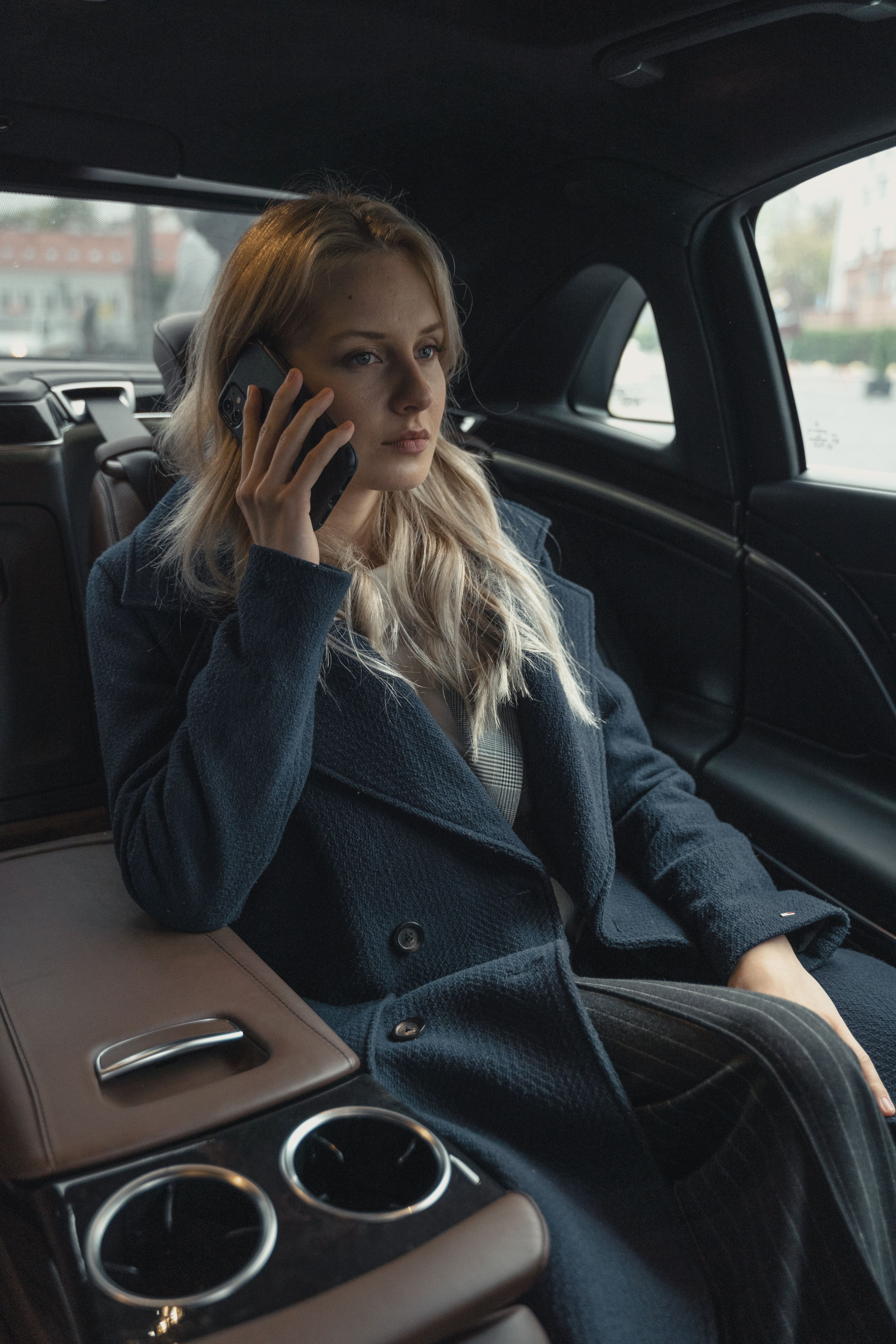 Professional executive taxi journey in a comfortable private hire vehicle.
